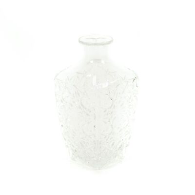 Botella de agua de vidrio HV - Transparente - 9x19 cm