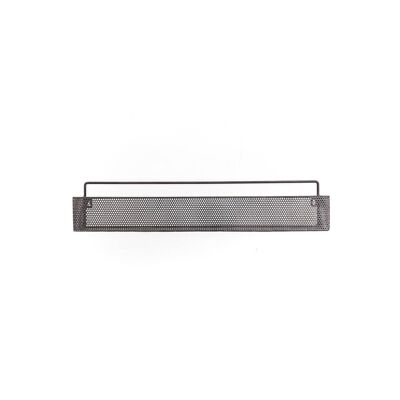 Estante de metal negro HV - 60x11,5x12cm