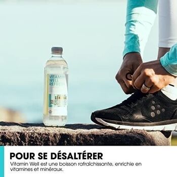 VITAMIN WELL BOOST - Boisson non gazeuse fonctionnelle (à base de vitamine) et désaltérante   - Saveur Myrtille / Framboise - Boîte de 12  bouteilles de 500 ml 4