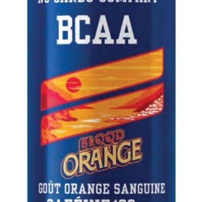 NOCCO Goût Orange sanguine - Boisson gazeuse fonctionnelle - Avec Caféine (180 ml) - Sans sucre  - Boîte de 24 canettes de 330 ml