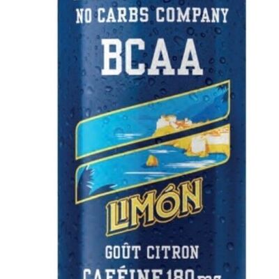NOCCO Goût Citron (Limon) - Boisson gazeuse fonctionnelle - Avec Caféine (180 ml) - Sans sucre  - Boîte de 24 canettes de 330 ml