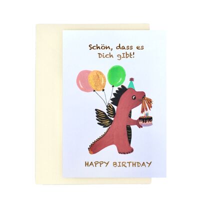 dragón de cumpleaños | tarjeta de cumpleaños