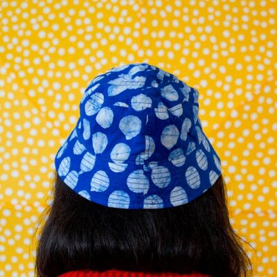 Bob-Ada colored batik bucket hat Blue