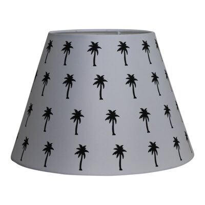 HV Palmtrees Lampenschirm – Schwarz/Weiß – 17 x 30 x 20 cm
