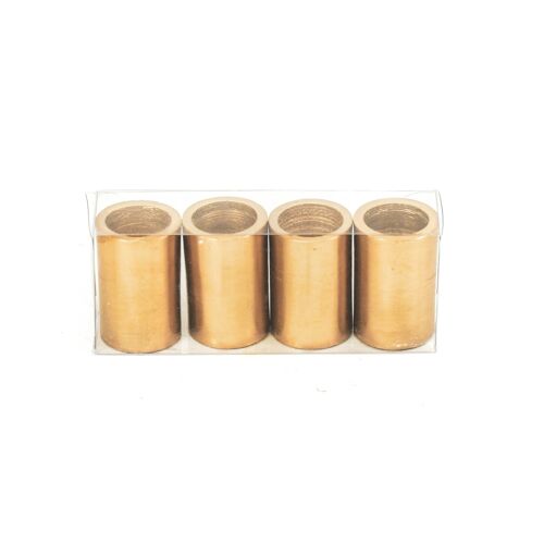 HV Set of 4 Magnetic Candleholders-Gold