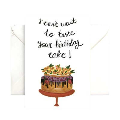 Gâteau d'anniversaire fruité | carte d'anniversaire