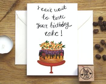 Gâteau d'anniversaire fruité | carte d'anniversaire 3