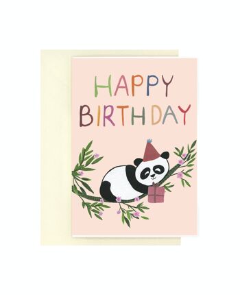 Panda mignon | carte d'anniversaire 1