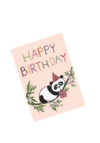 Panda mignon | carte d'anniversaire 3