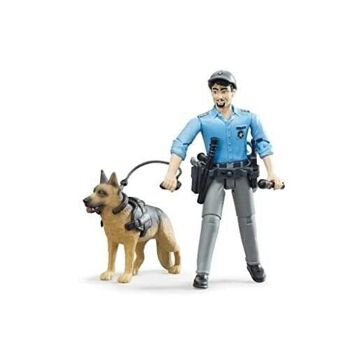 BRUDER -  Coffret Policier bworld avec un chien -  réf : 62150 2