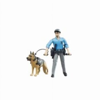 BRUDER -  Coffret Policier bworld avec un chien -  réf : 62150 4