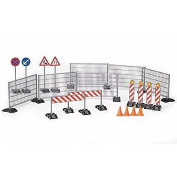 BRUDER -  Accessoires de chantier: Panneaux de signalisation, plots. -  réf : 62007 1