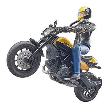 BRUDER -  Moto Scrambler Ducati avec motard -  réf : 63053 2