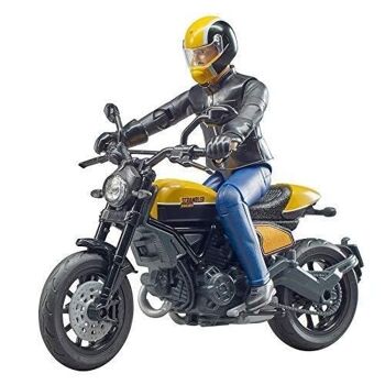 BRUDER -  Moto Scrambler Ducati avec motard -  réf : 63053 4