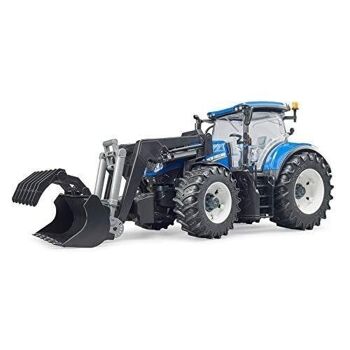 BRUDER -  Tracteur NEW HOLLAND T7.315 avec fourche -  réf : 03121 4