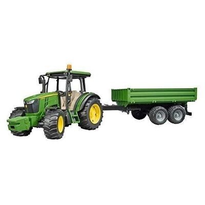 Tractor BRUDER - JOHN DEERE 5115M con volquete - ref: 02108