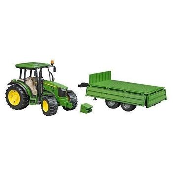 BRUDER -  Tracteur JOHN DEERE 5115M avec benne basculante -  réf : 02108 5