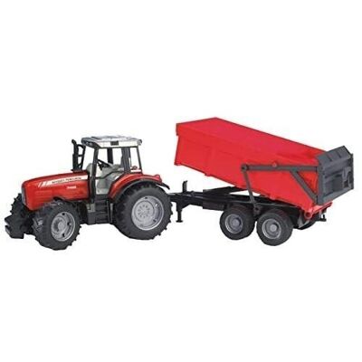 BRUDER - MASSEY FERGUSON 7480 tractor with tipper - ref: 02045