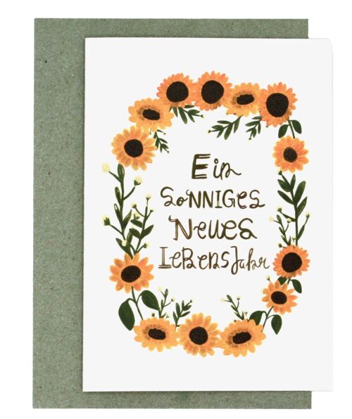 Sonnenblume | Geburtstagskarte