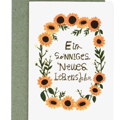 Sonnenblume | Geburtstagskarte