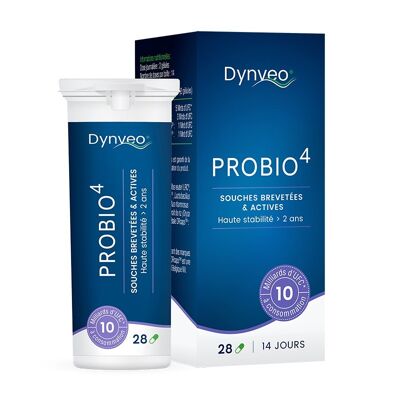 Complexe Probiotiques : Probio4 - 28 gélules et 60 gélules