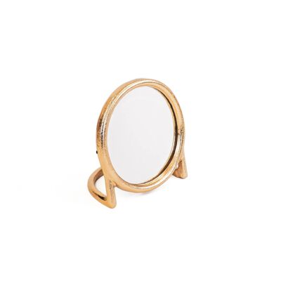 Specchio per trucco HV - Oro - 21x12x20 cm