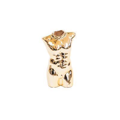 HV Male Body Vase – Gold – 15 x 9 x 24 cm