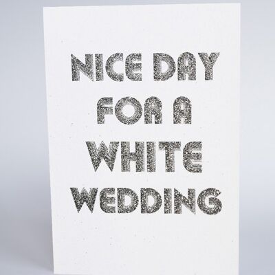 Buen día para una boda blanca