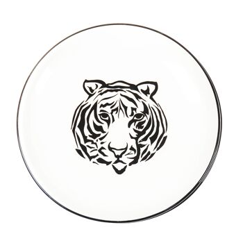 Assiette Plate HV Tigre - Blanc - Ø 28cm 1