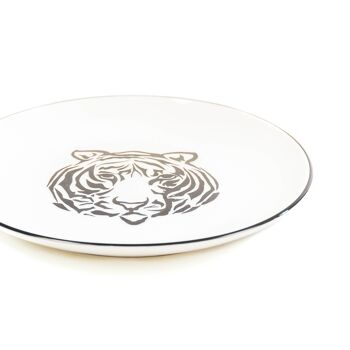 Assiette Plate HV Tigre - Blanc - Ø 28cm 2