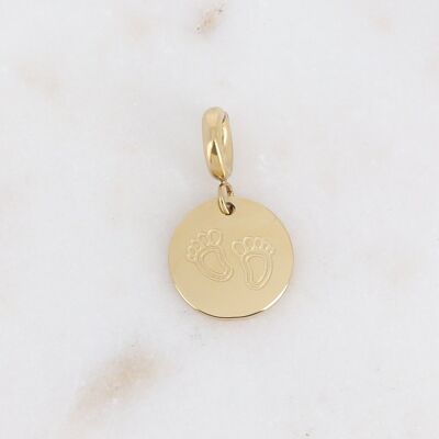 Baby pendant charm - baby feet