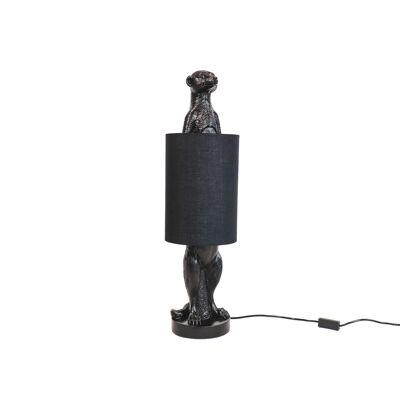 Lampe suricate HV - Noir - 20x70x20cm - incl. abat-jour