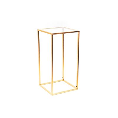 Mesa de escenario de metal HV - Oro - 30x30x60cm