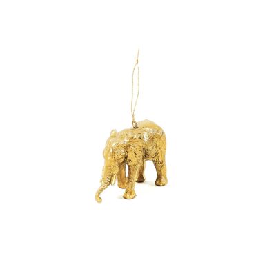 Ciondolo elefante HV - Oro - 9,5x6,5x4 cm