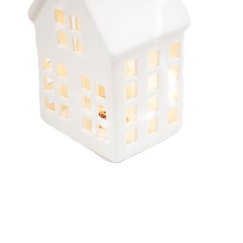 Lampe Led Maison Familiale HV - 10x8x19 cm - Blanc 4
