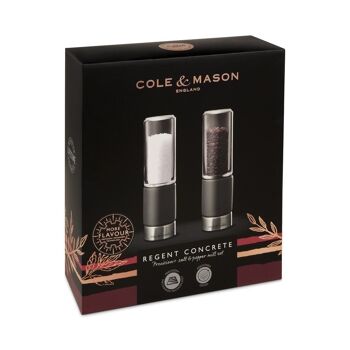 COLE&MASON REGENT BETON SET 2 POIVRE ET SEL 2