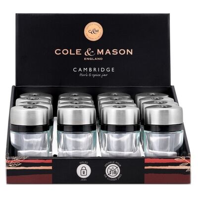 COLE&MASON CAMBRIDGE SPICE JARS FOR CAROUSEL