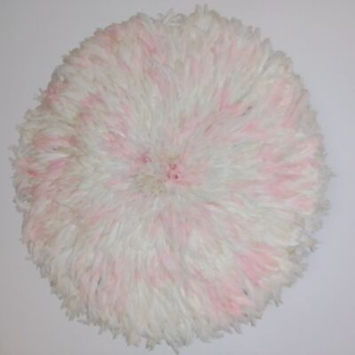 Cappello juju bianco maculato rosa 80 cm
