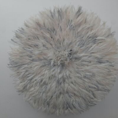 Juju-Hut weiß gesprenkelt grau 80 cm