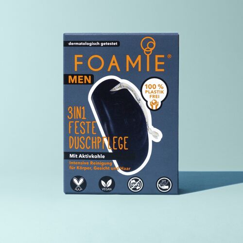 Foamie - 3in1 Feste Duschpflege Für Männer What a Man