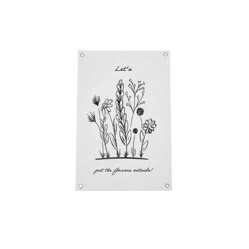 HV Flowers outside - Garden Poster - 40 x 60 cm