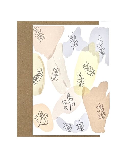 Abstract floral pattern | everyday card
