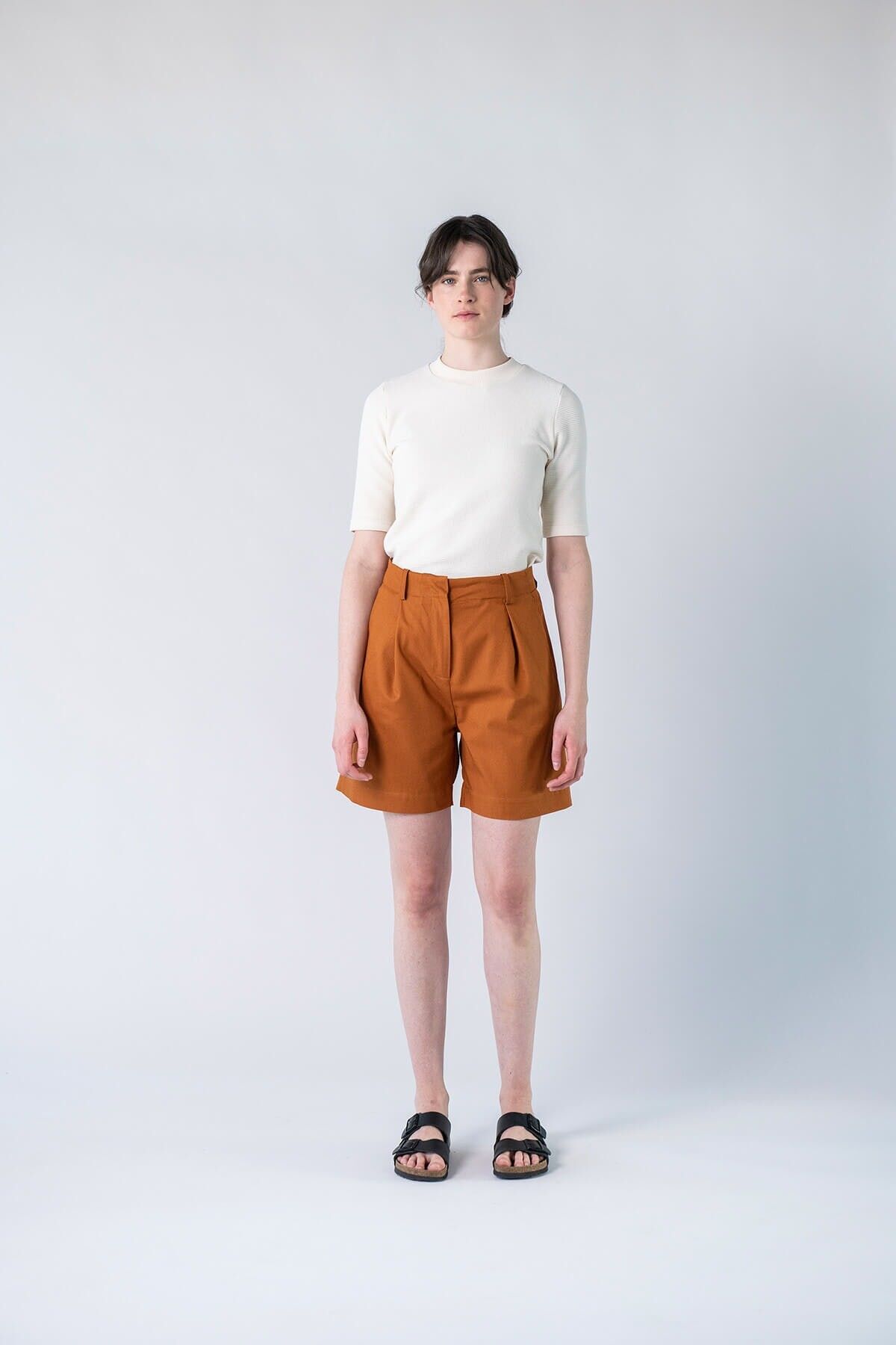 Short Marla in cotone biologico (Whiskey)