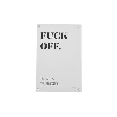 HV Fuck Off - Poster da giardino 40 x 60 cm