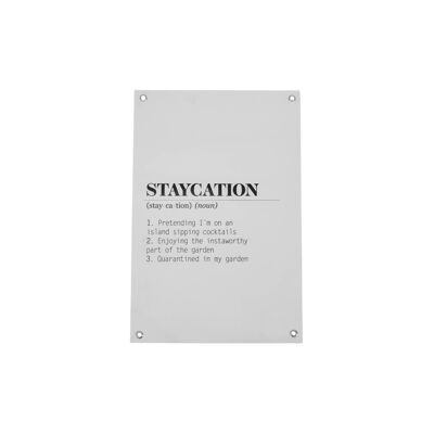 HV Staycation - Poster da giardino - 40 x 60 cm