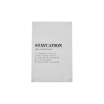 HV Staycation - Affiche de jardin - 40 x 60 cm 1