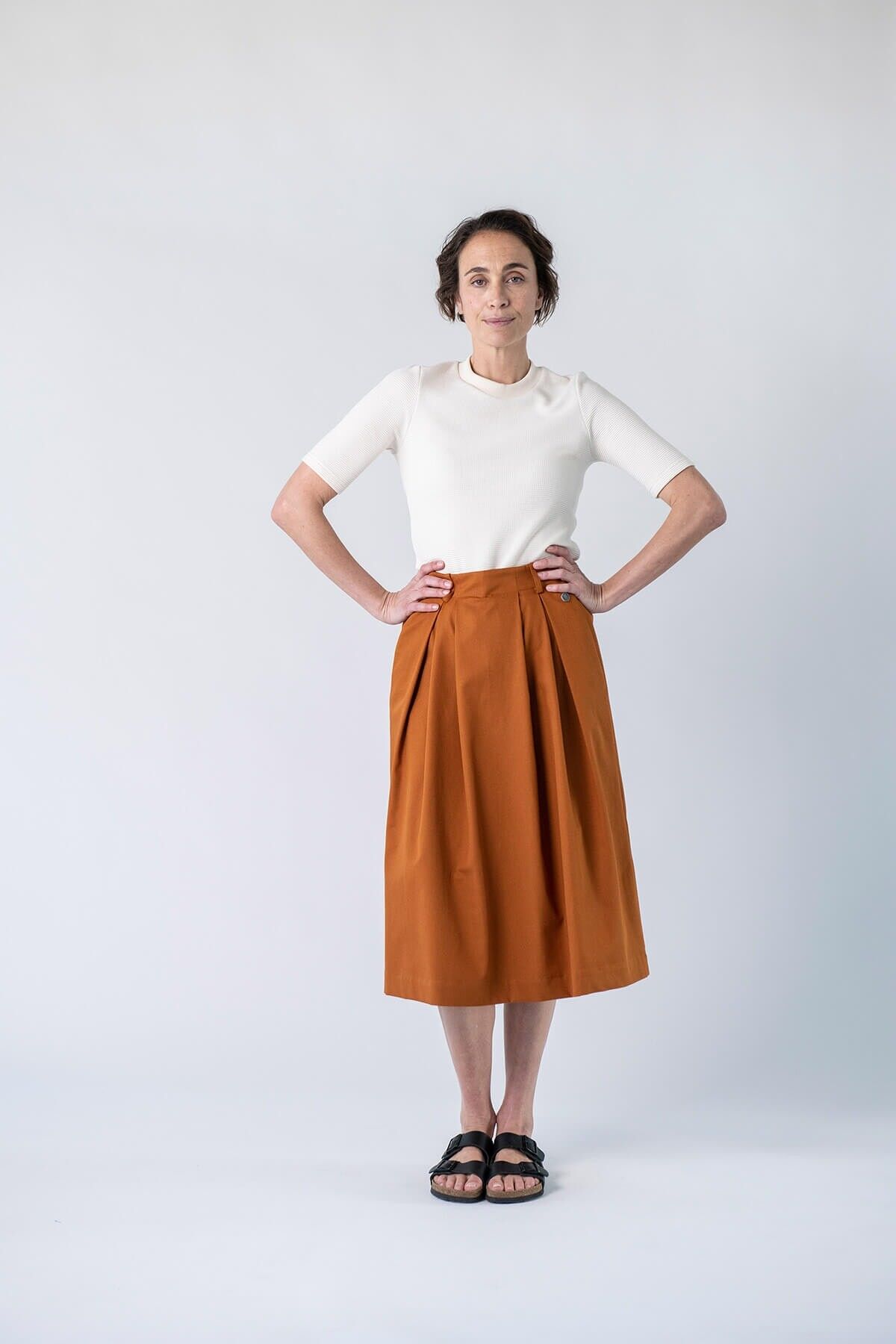 Gonna Lida in cotone biologico (Whisky)