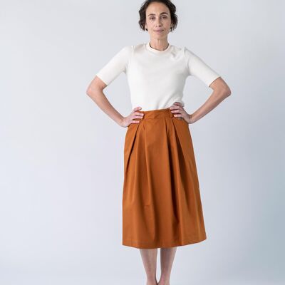 Organic Cotton Lida Skirt (Whiskey)