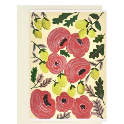Limones y Rosas | tarjeta de todos los días