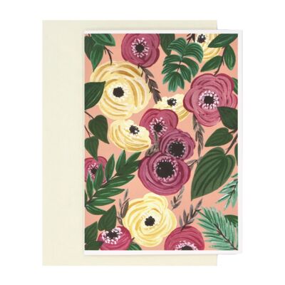Pink Yellow Roses | everyday card